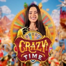 Crazy Time online game logo by Evolution on casino-ardente.net
