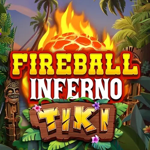 Official Slots logo: Fireball Inferno Tiki by NetEnt at Ardente Casino