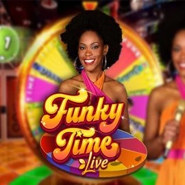 Funky Time online game logo by Evolution on casino-ardente.net